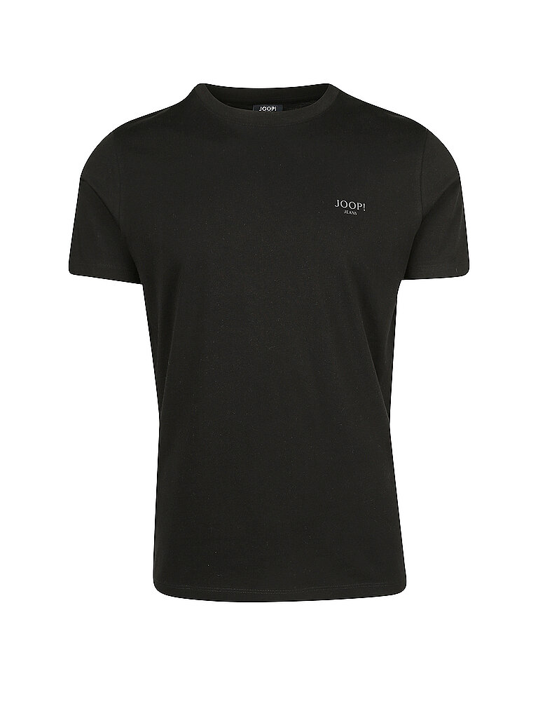 Joop! Herren Rundhals T-Shirt Alphis - Regular Fit S M L XL XXL Blau Weiss Schwarz 100% Baumwolle, Größe:S, Farbe:Schwarz 001