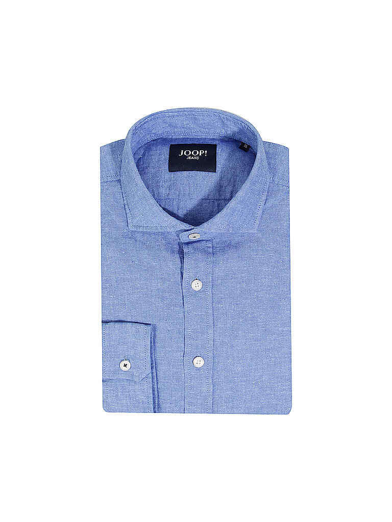 JOOP Leinenhemd Modern Fit Hanjo blau | M