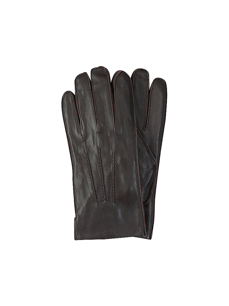 Handschuhe Leder dark brown