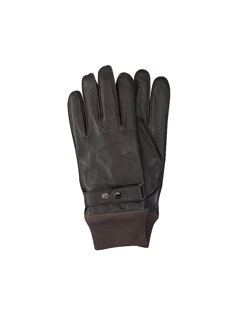 Handschuhe Leder dark brown
