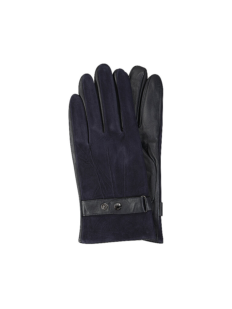 Lederhandschuhe aus Schafsleder mit Druckknopfriegel