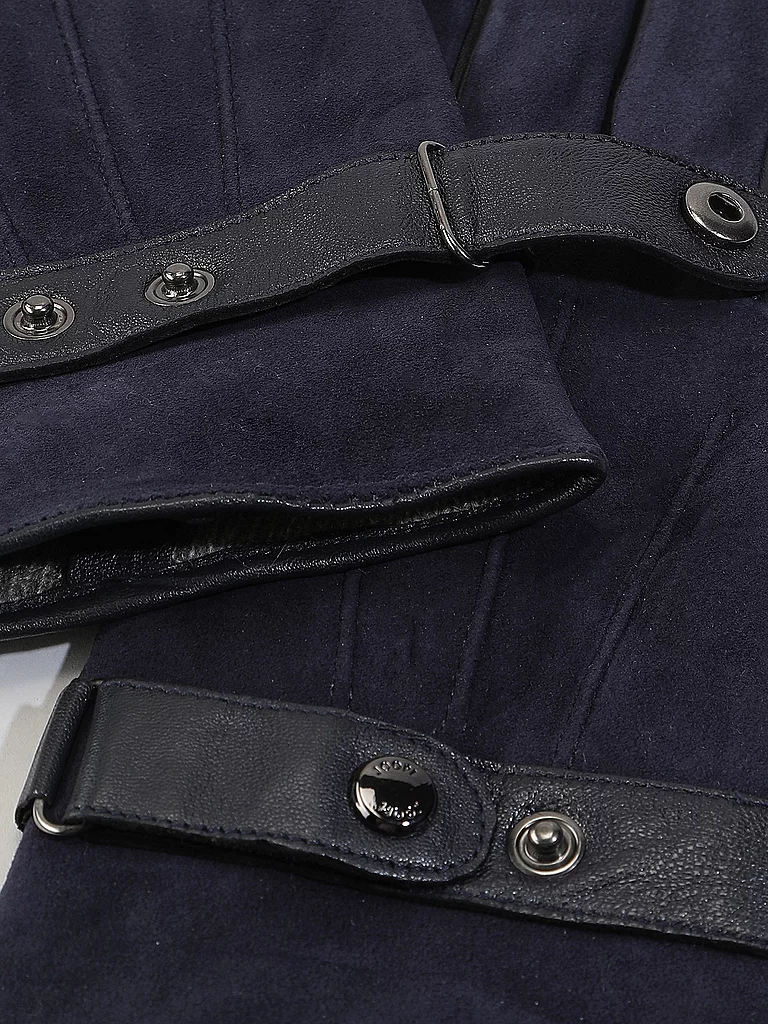 JOOP Lederhandschuhe blau | L