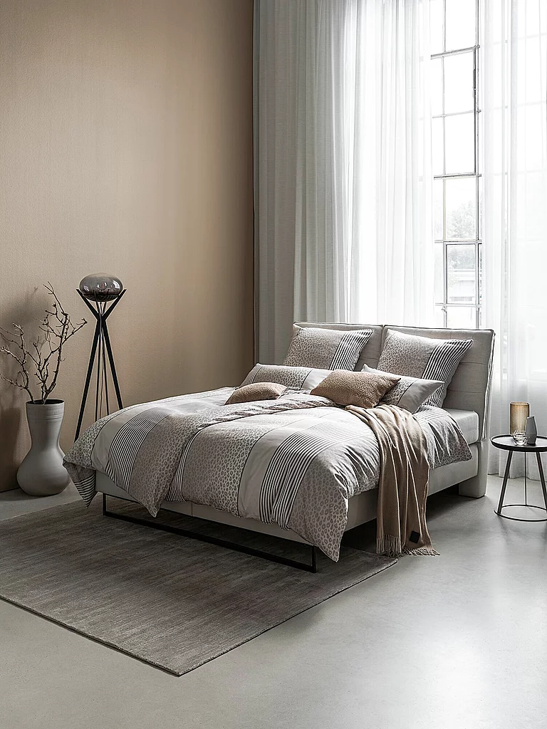 JOOP Parure de lit en satin LEO 70x90cm / 140x200cm Sable beige