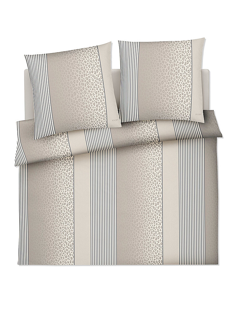 JOOP Satin Bettwäsche LEO 2x 70x90cm / 200x200cm Sand beige