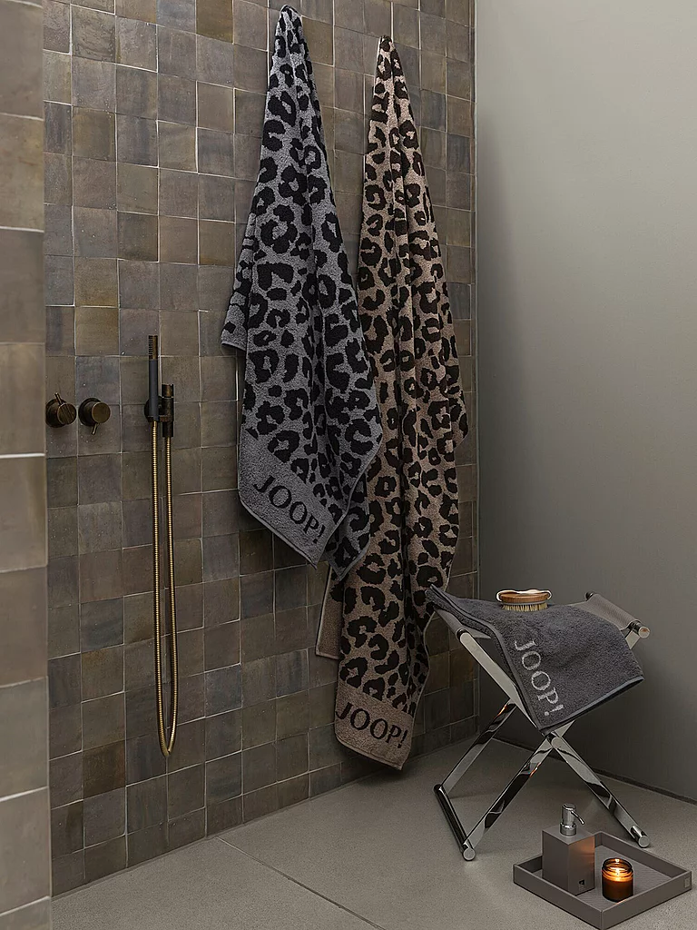 JOOP Serviette de sauna 80x200cm LEO Mocca marron