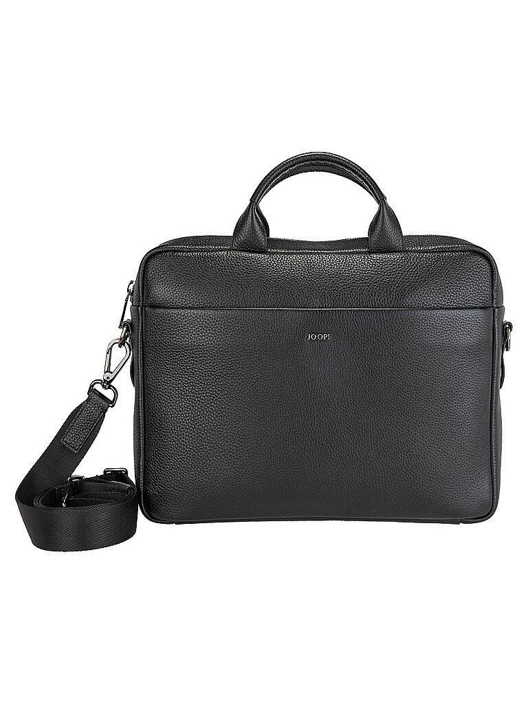 Messenger Bag JOOP cardona pandion briefbag shz1 Damen Gr B H T 39cm x 28cm x 7cm schwarz Leder Taschen Arbeitstasche Businesstasche Umhängetasche