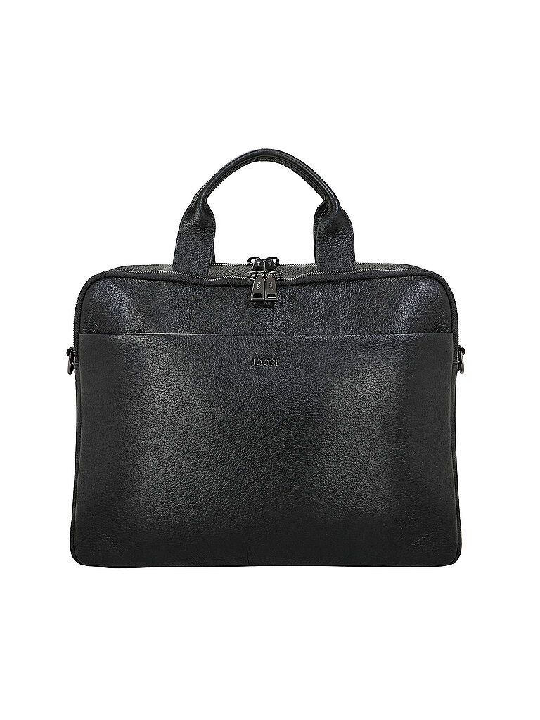 Messenger Bag JOOP cardona pandion briefbag mhz Damen Gr B H T 40cm x 31cm x 10cm schwarz Leder gepflegt unifarben Taschen
