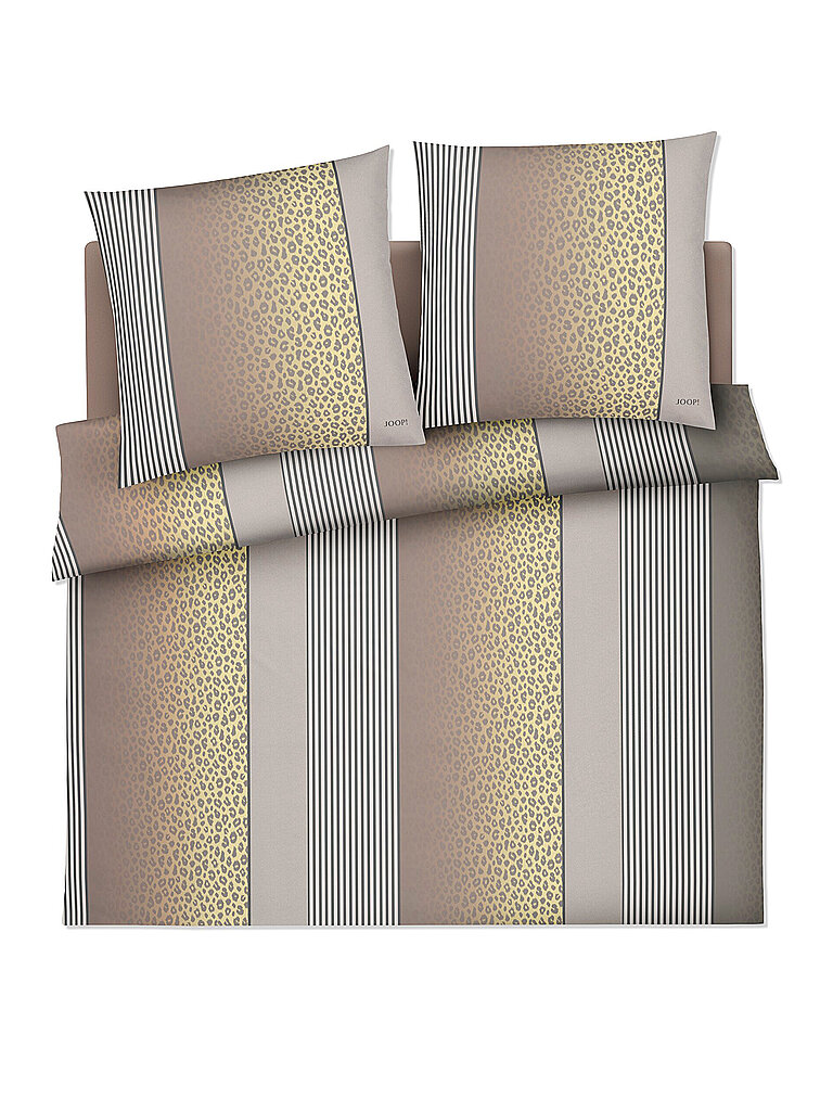 JOOP Satin Bettwäsche LEO 2x 70x90cm / 200x200cm Vanilla creme