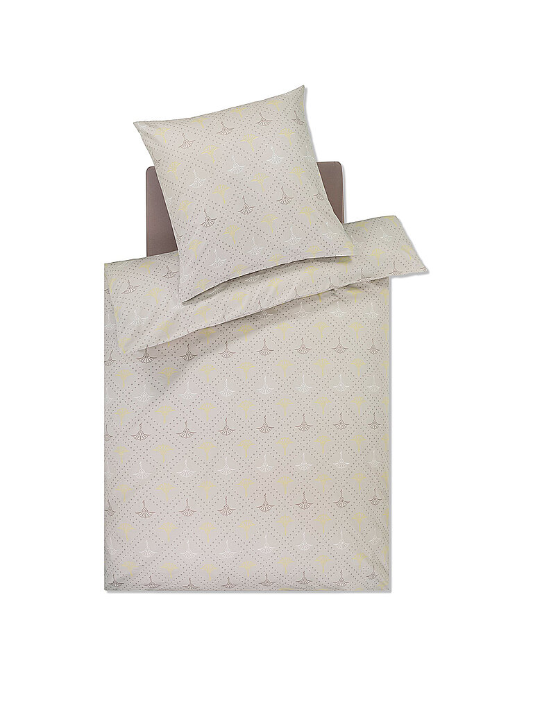 JOOP Satin-Bettwäsche CORNFLOWER CHARM 70x90 / 140x200cm Vanilla creme