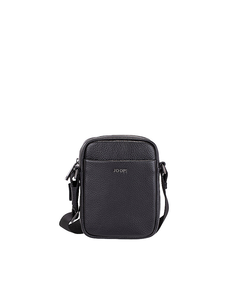 JOOP! Umhängetasche Cardona Leder Emblem uni für Damen schwarz