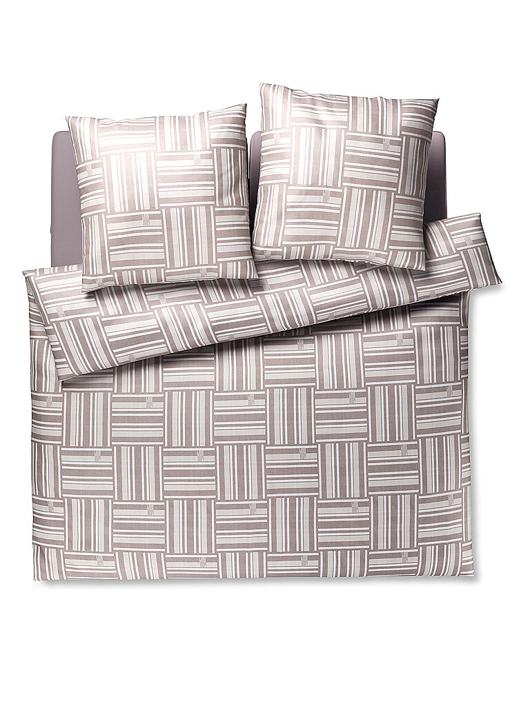 JOOP Satin Bettwäsche Weave 2x 70x90cm / 200x200cm camel