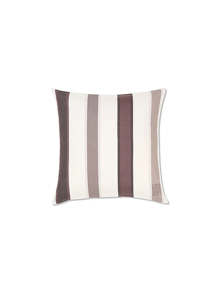 JOOP Linge de lit en satin Banks 70x90cm/140x200cm Stone gris clair