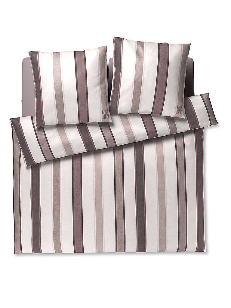 JOOP Satin Bettwäsche Branks 2x 70x90cm / 200x200cm Stone hellgrau