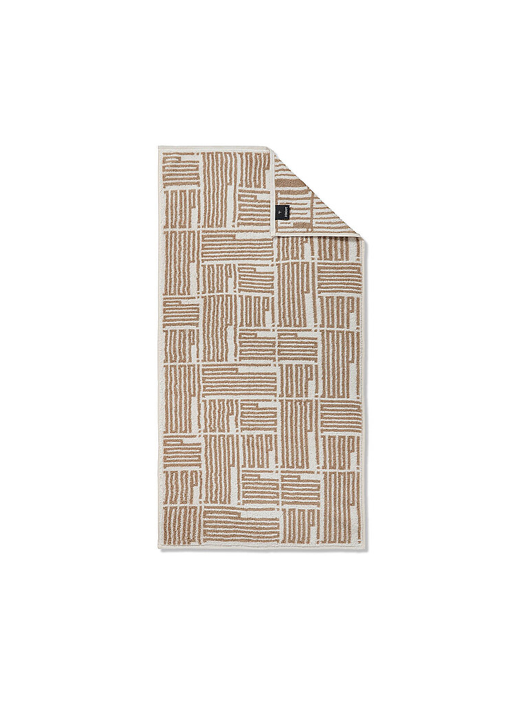 JOOP Handtuch 50x100cm BARS ALLOVER Creme beige