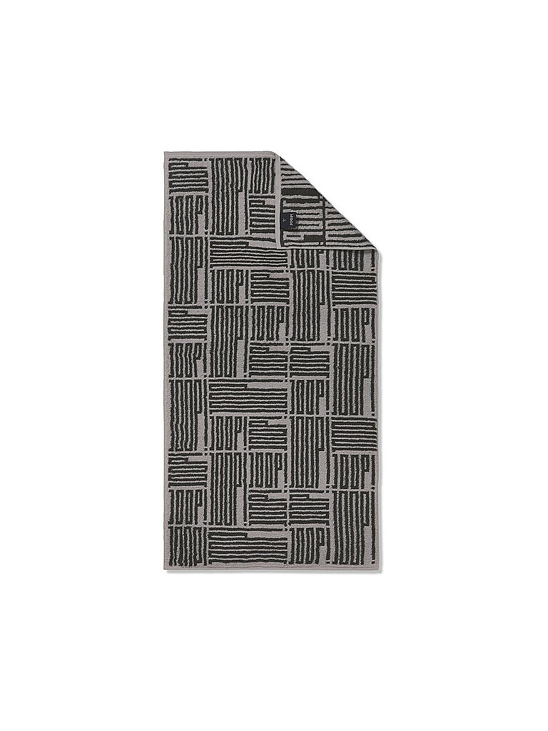 JOOP Handtuch 50x100cm BARS ALLOVER Platin hellgrau