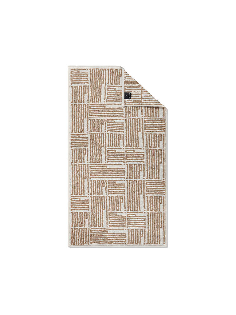 JOOP Duschtuch 80x150cm BARS ALLOVER Creme beige