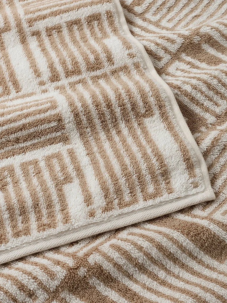 JOOP Toalla de ducha 80x150cm BARS ALLOVER Crema beige