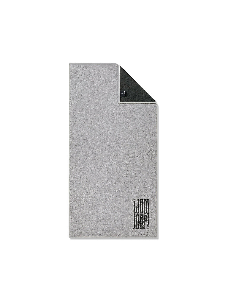 JOOP Handtuch 50x100cm BARS DOUBLEFACE Platin hellgrau