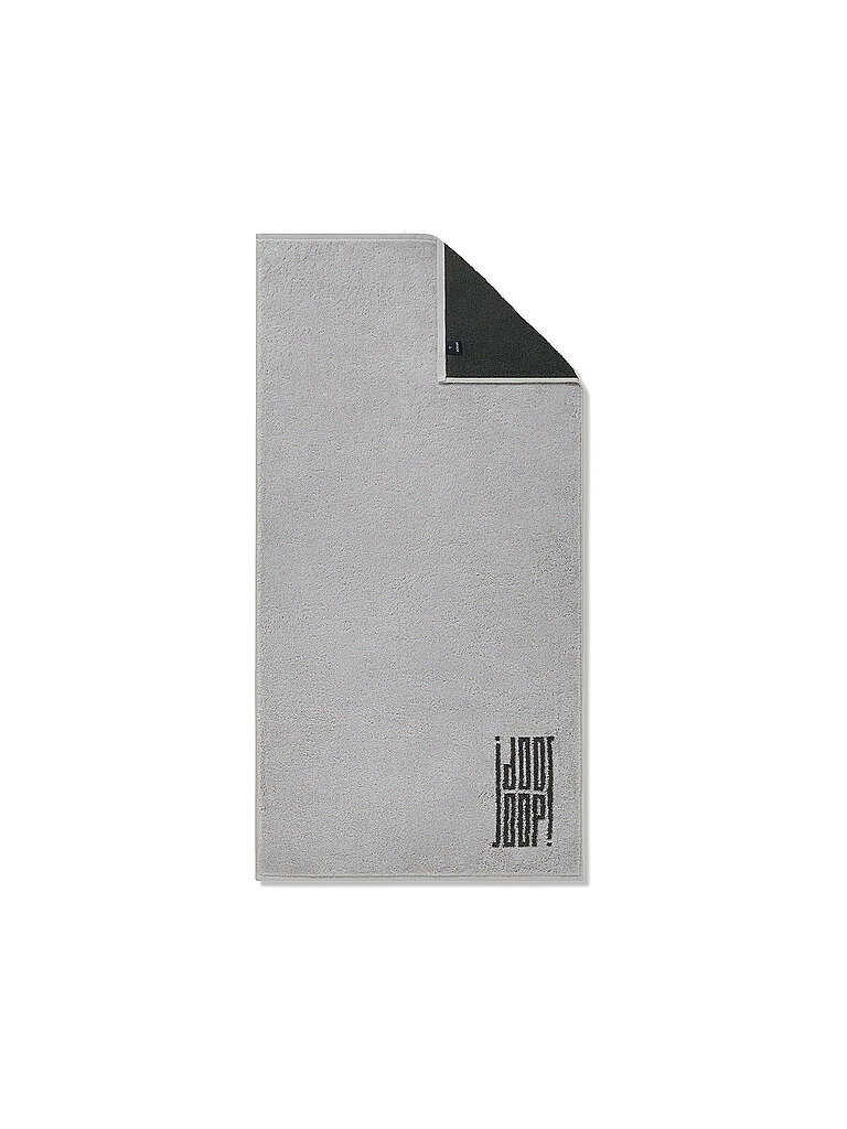 JOOP Duschtuch 80x150cm BARS DOUBLEFACE Platin hellgrau