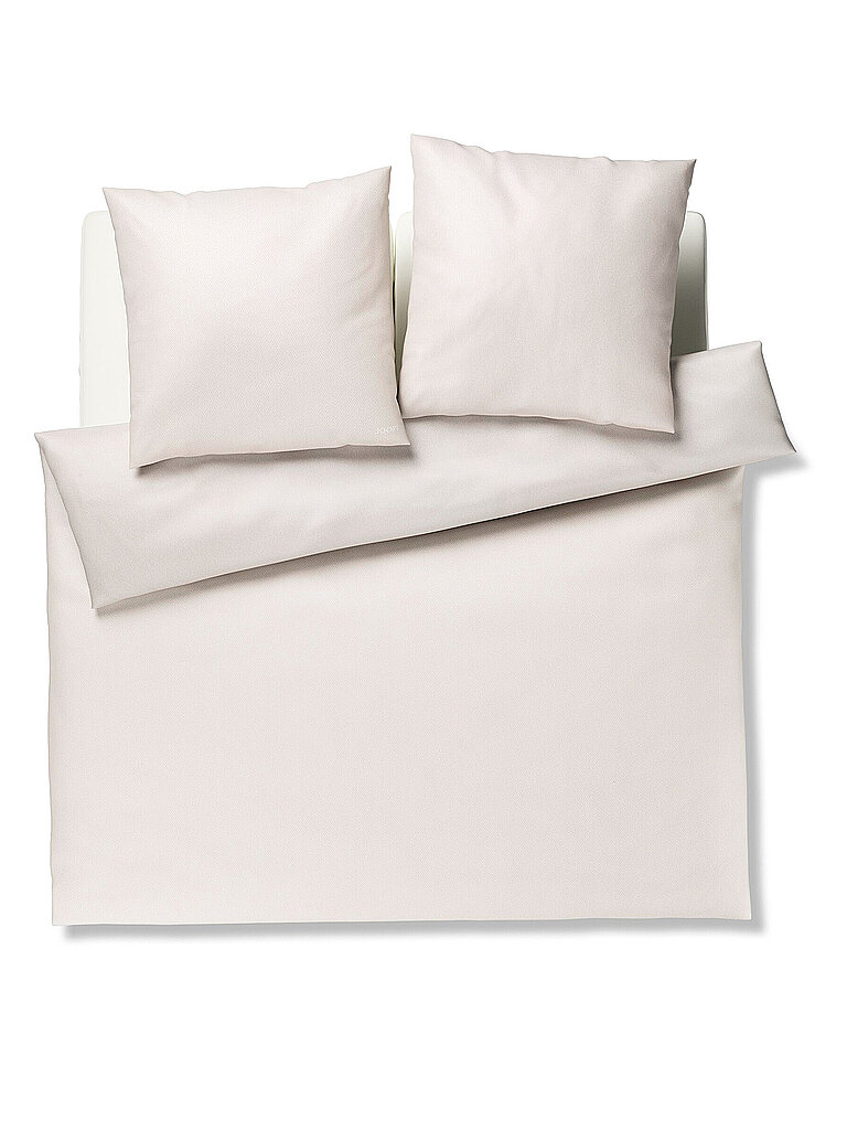 JOOP Satin Bettwäsche HERRINBONE 2x70x90cm/200x200cm Cream beige