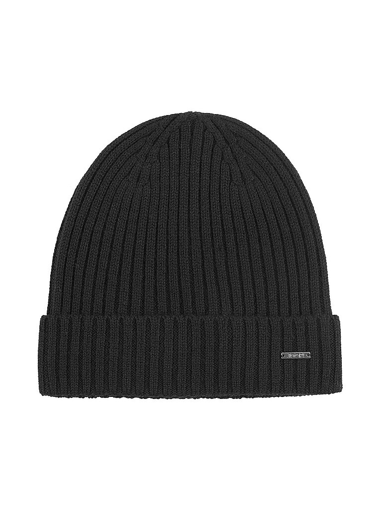 Joop! Herren warme Strickmütze aus 100% Wolle, Black