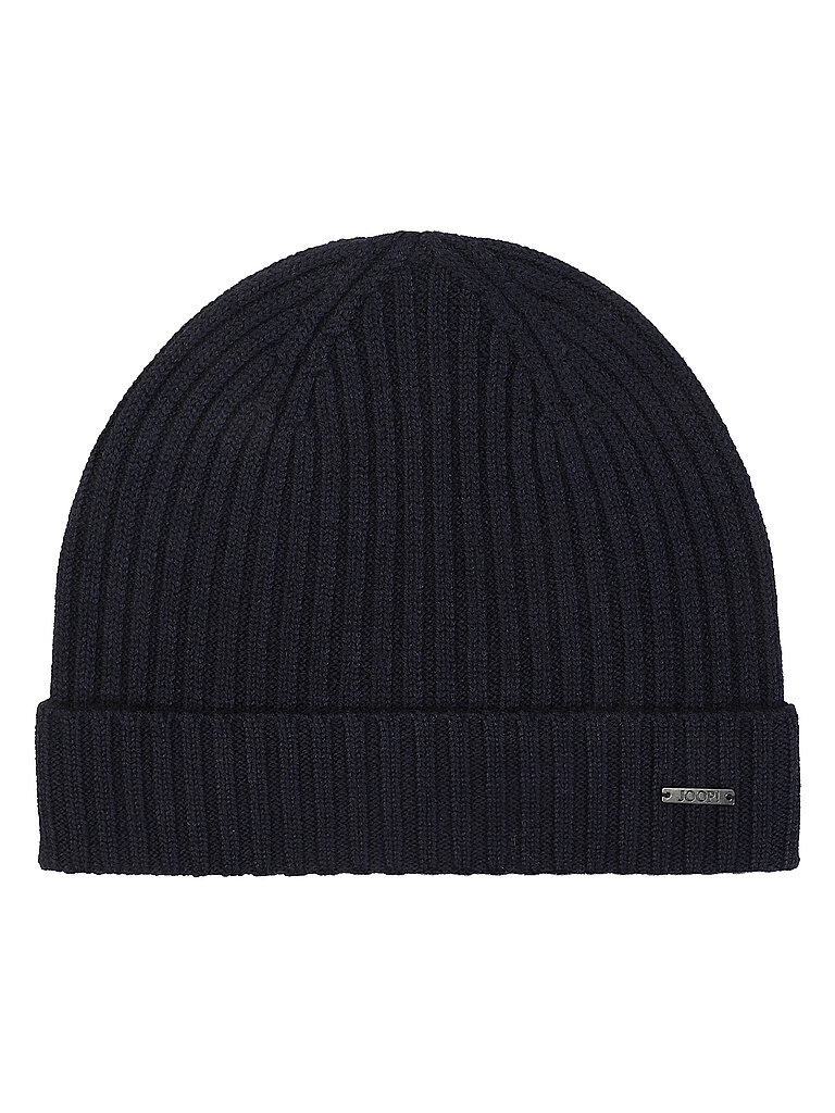 Joop! Herren warme Strickmütze aus 100% Kaschmir, Navy