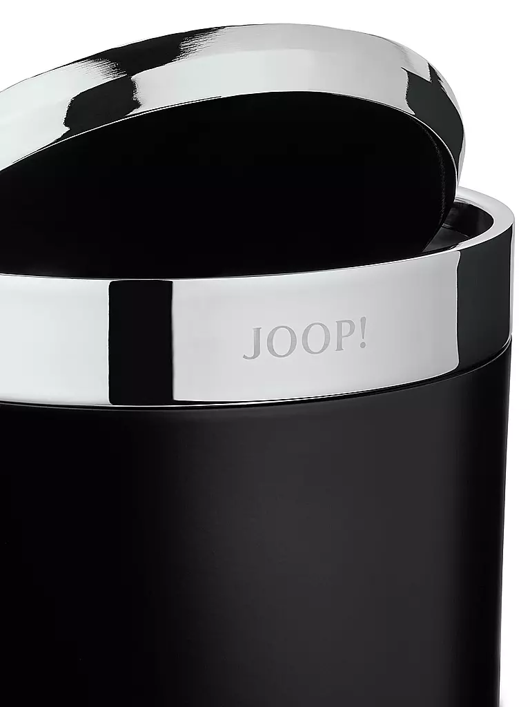 JOOP | Badeimer Chromeline Black 26cm | silber