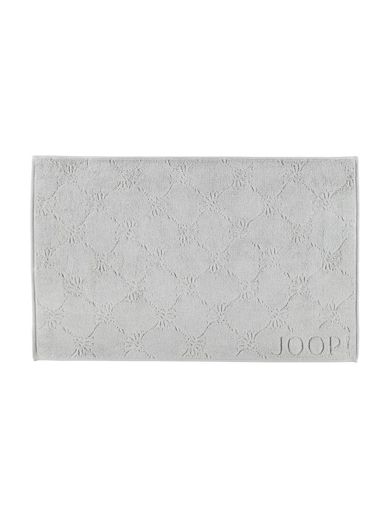 JOOP | Badematte "Cornflower Uni 50x80cm Platin | silber
