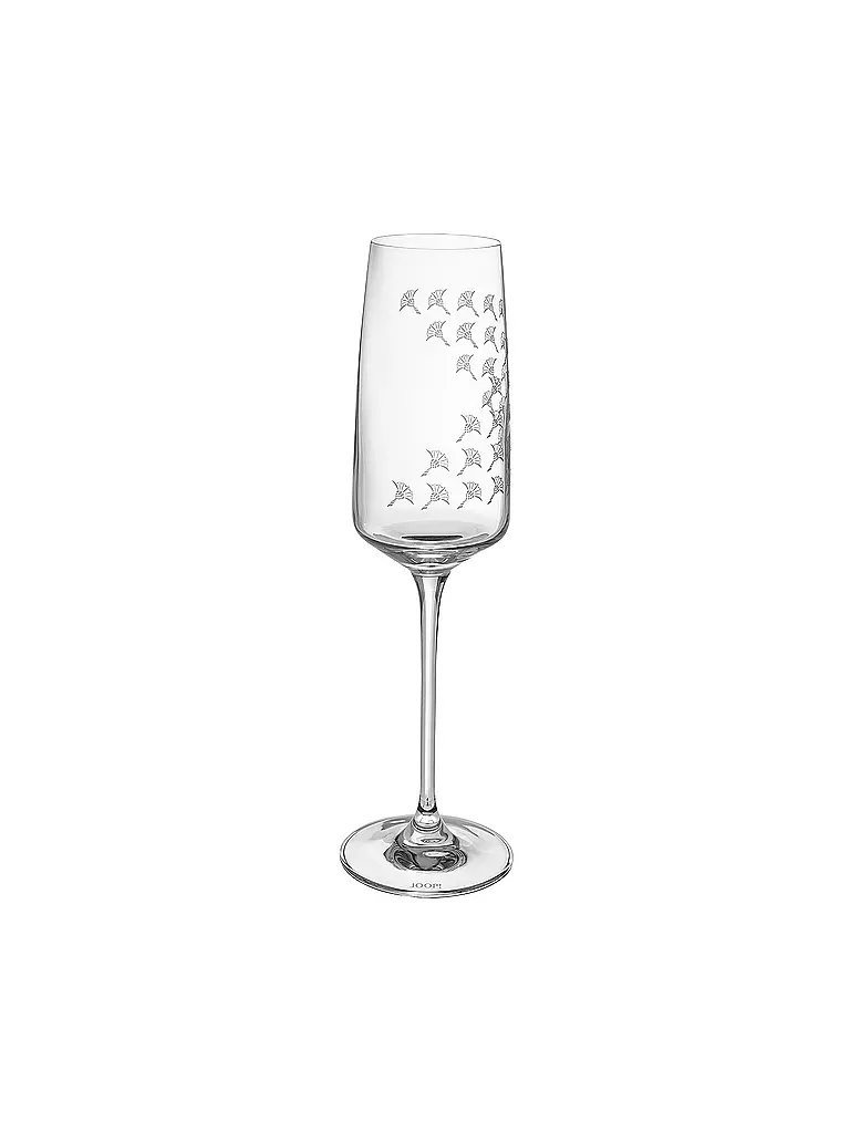 JOOP | Champagnerglas 2er Set 0,25l Faded Cornflower | transparent