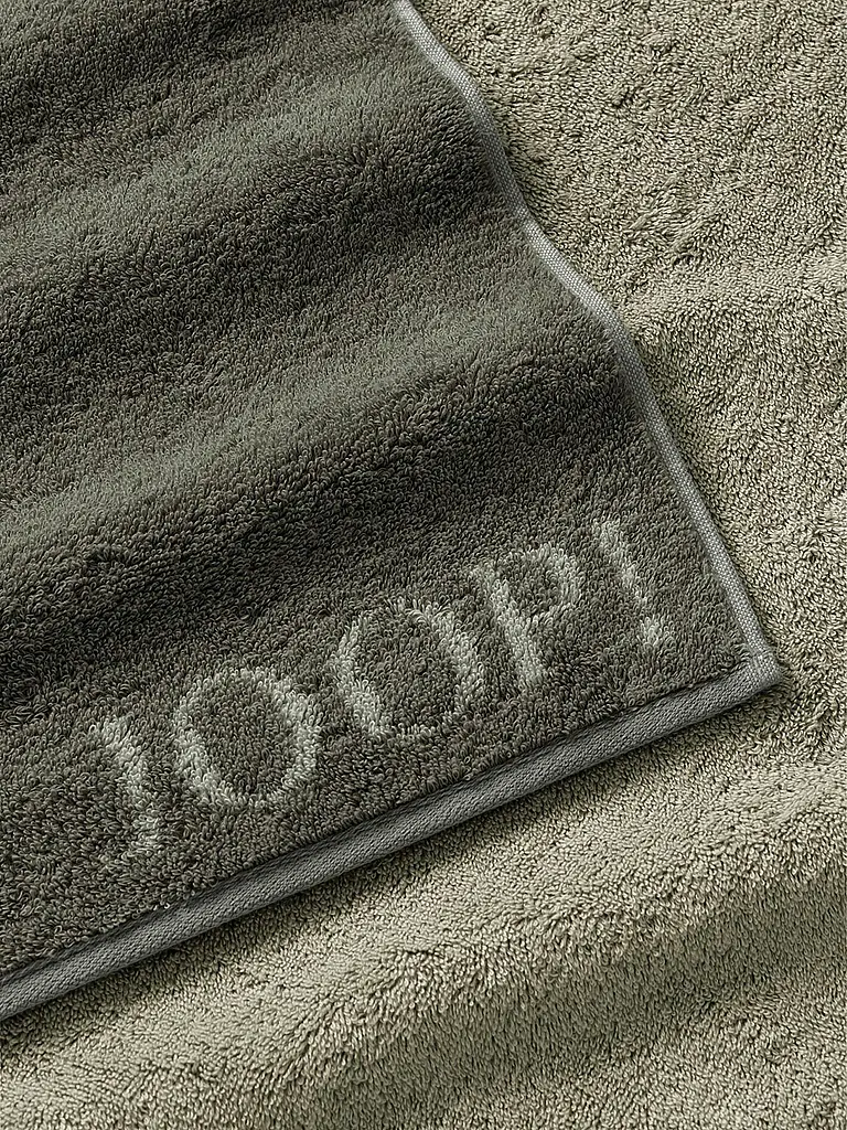 JOOP | Duschtuch 80x150cm CONTOUR DOUBLFACE Oliv | Dunkelgrün