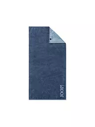 JOOP | Duschtuch 80x150cm DIVEDED DOUBLEFACE Stein | dunkelblau