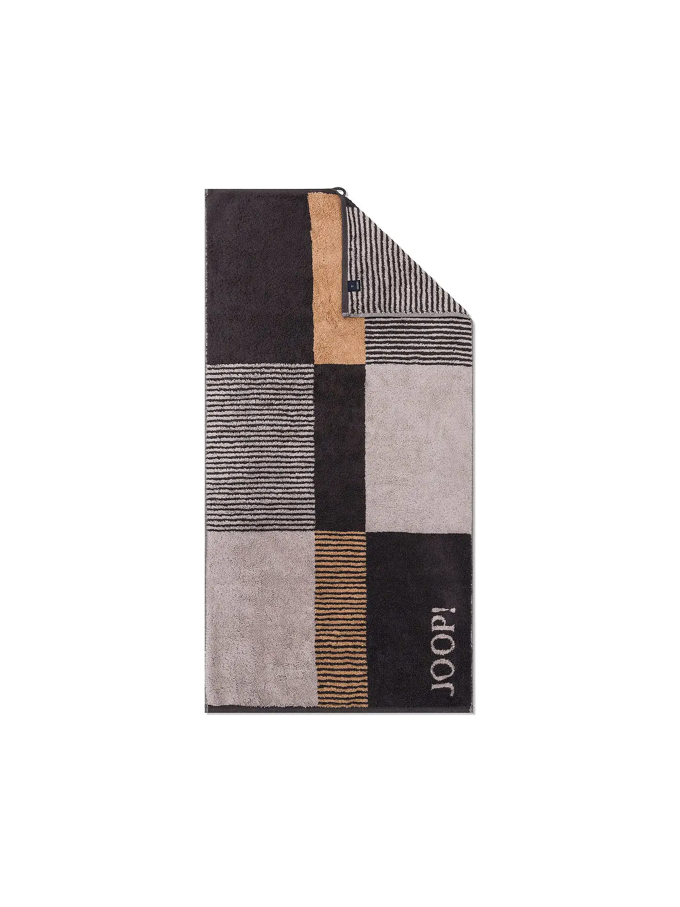 JOOP | Duschtuch 80x150cm DIVIDED SQUARES Stein | grau