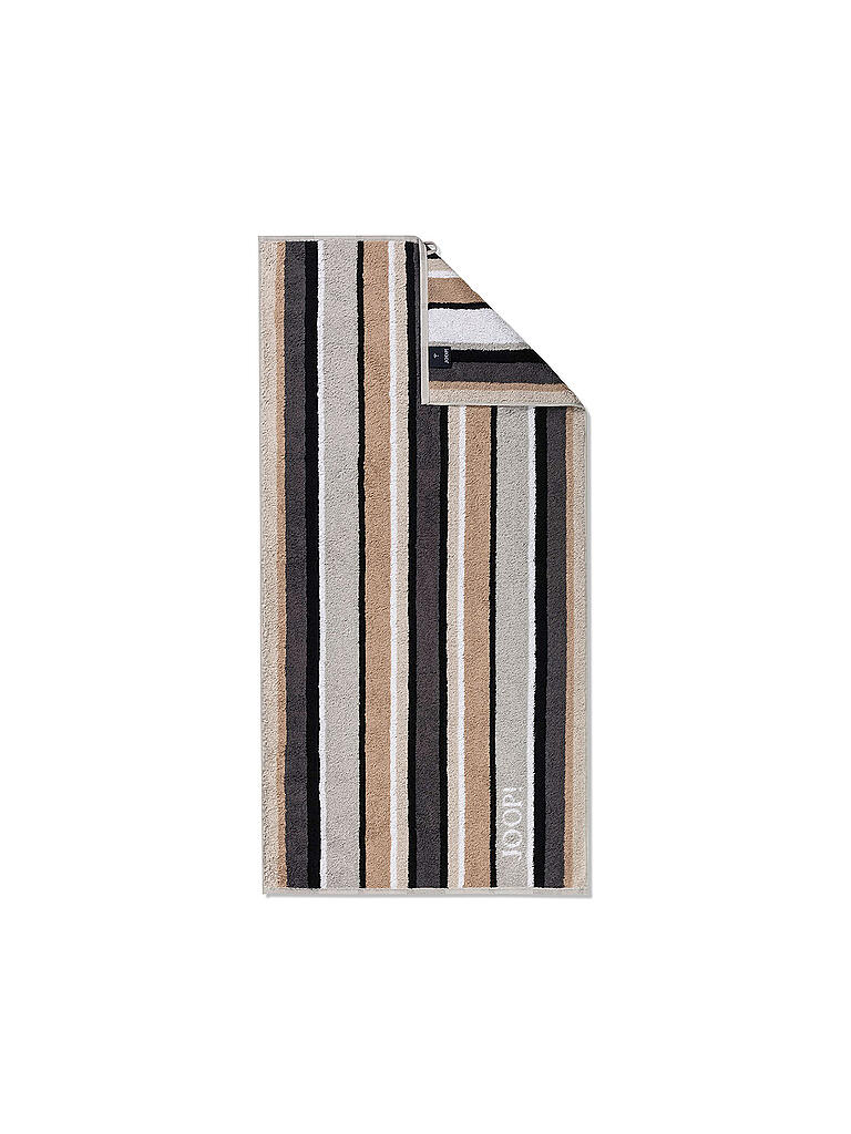 JOOP | Duschtuch Lines Stripe 80x150cm Stone | grau