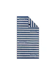 JOOP | Duschtuch SPLIT STRIPES 80x150cm Stein | dunkelblau