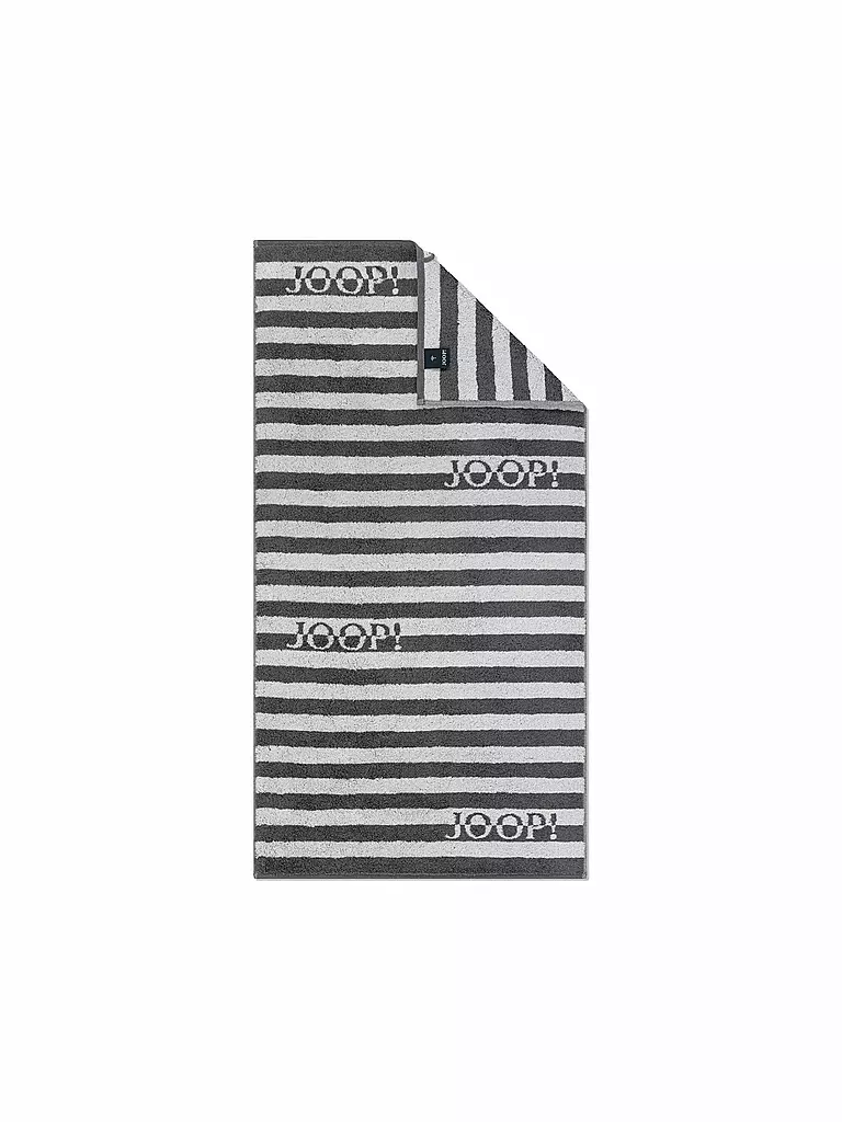 JOOP | Duschtuch SPLIT STRIPES 80x150cm Stein | grau
