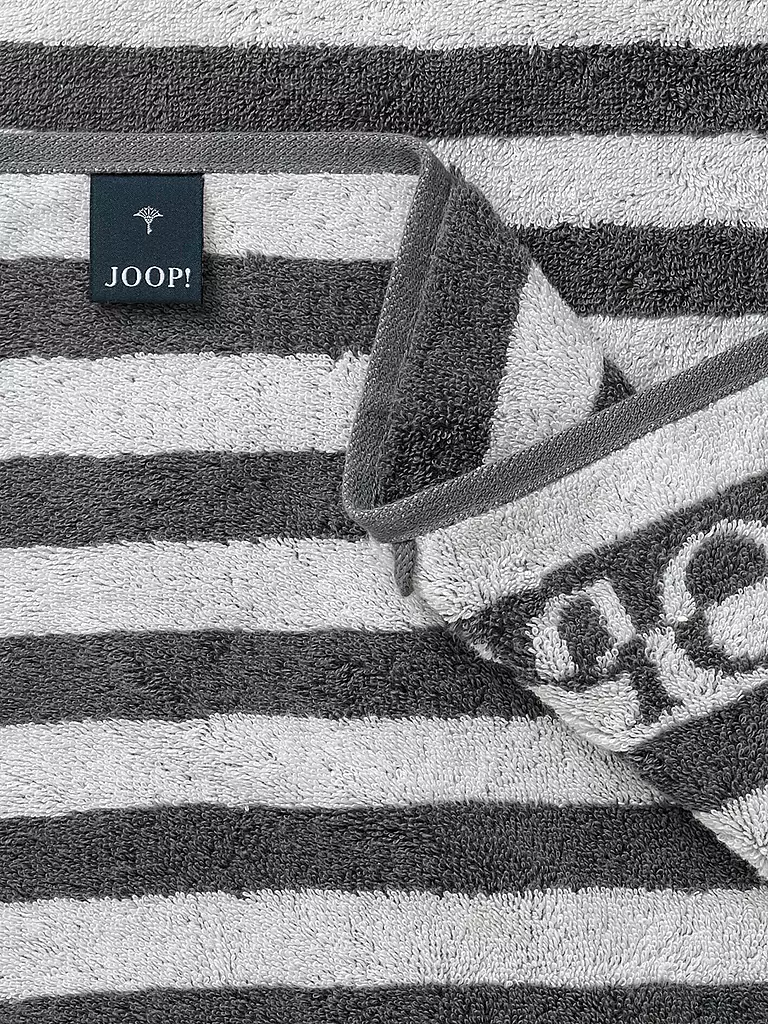 JOOP | Duschtuch SPLIT STRIPES 80x150cm Stein | hellgrün