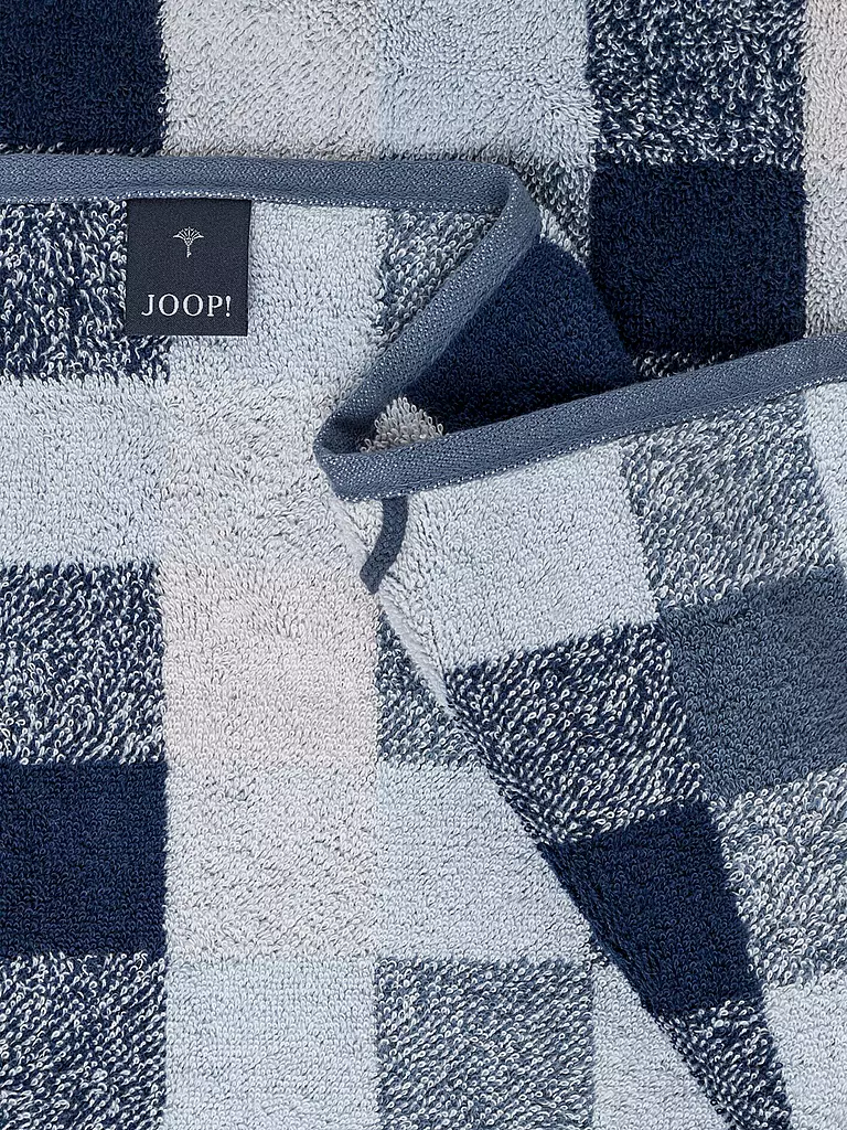 JOOP | Duschtuch VIBE KARO 80x150cm Ozean | blau