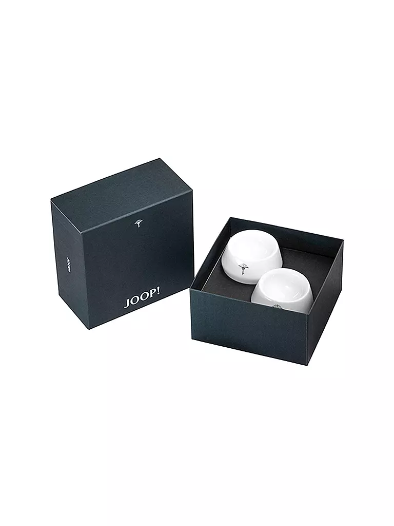 JOOP | Eierbecher 2er Set 3,7x6,1cm Single Cornflower Weiss | weiss