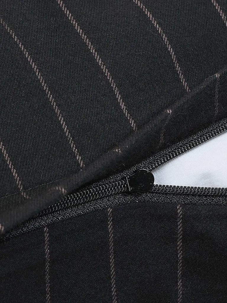 JOOP | Flanell Bettwäsche 70x90cm/140x200cm SOFT STRIPES Schwarz | 