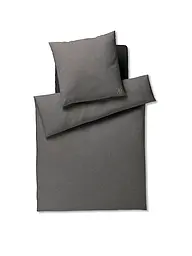JOOP | Flanell Bettwäsche SOFT 70x90cm/140x200cm Anthrazit | Grau