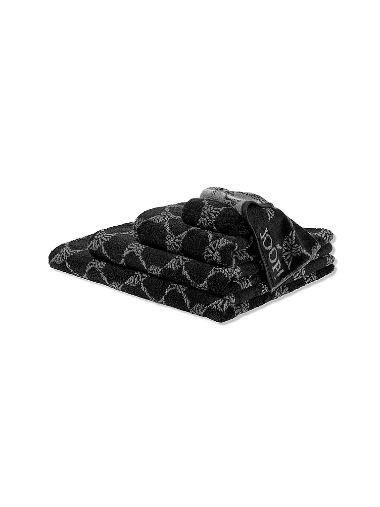 JOOP | Handtuch "Cornflower" 80x150cm (schwarz) | schwarz