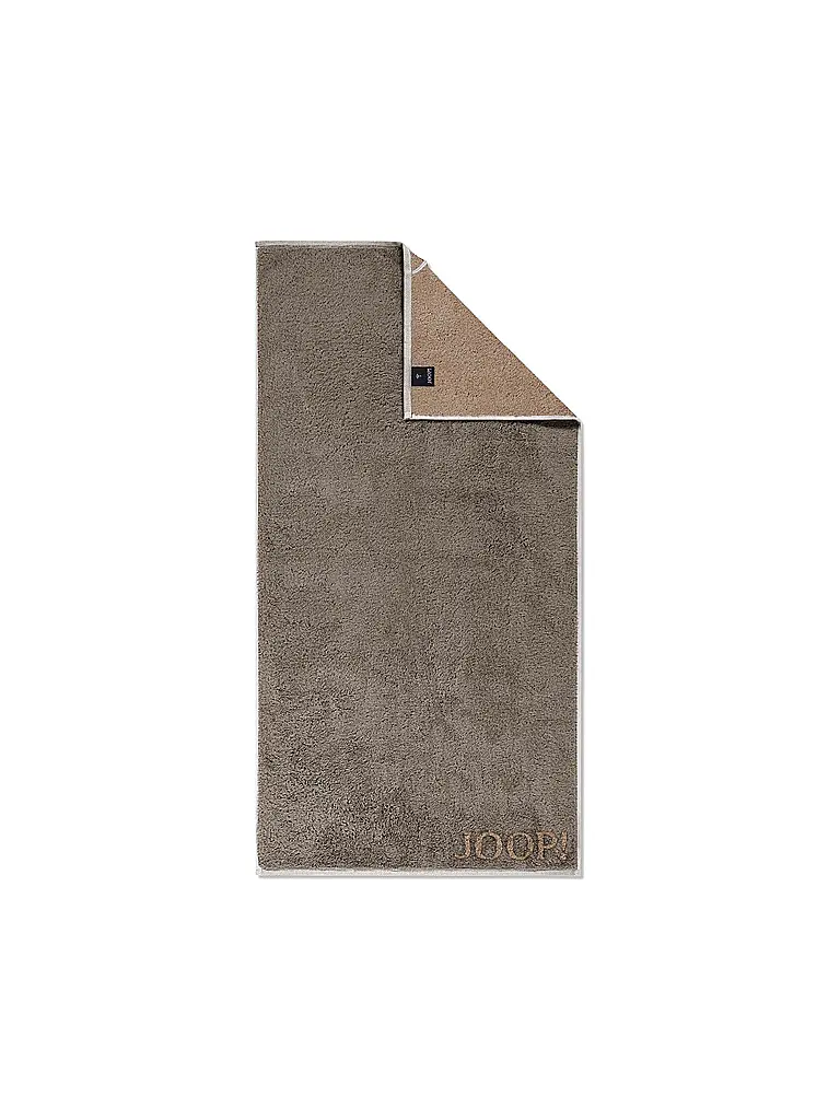 JOOP | Handtuch 50x100cm CONTOUR DOUBLFACE Taupe | Camel