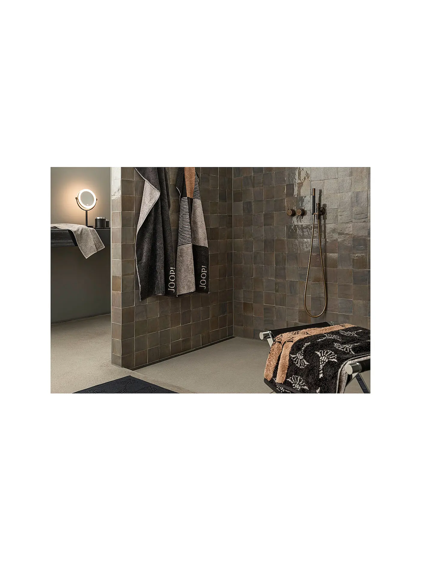 JOOP | Handtuch 50x100cm DIVIDED CORNFLOWER Stein | grau