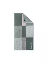 JOOP | Handtuch 50x100cm DIVIDED SQUARES Aqua  | dunkelgrün