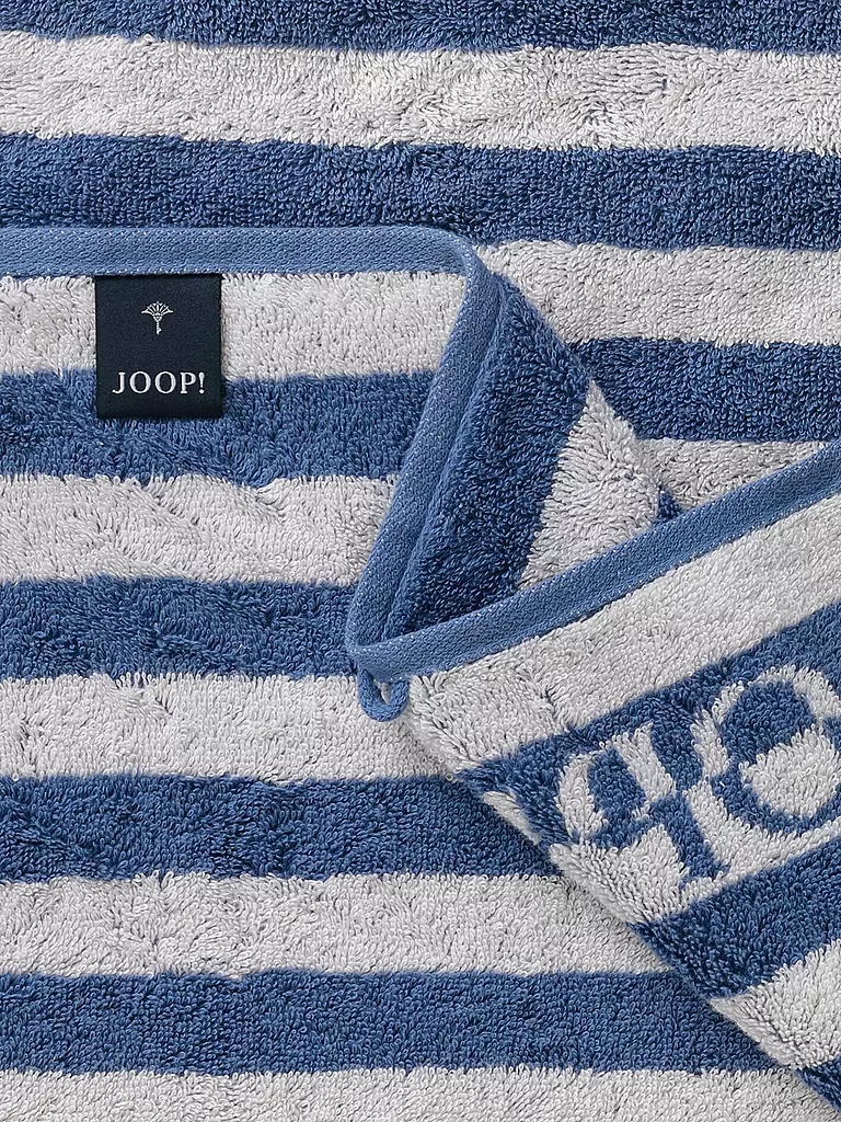 JOOP | Handtuch SPLIT STRIPES 50x100cm Ocean | dunkelblau
