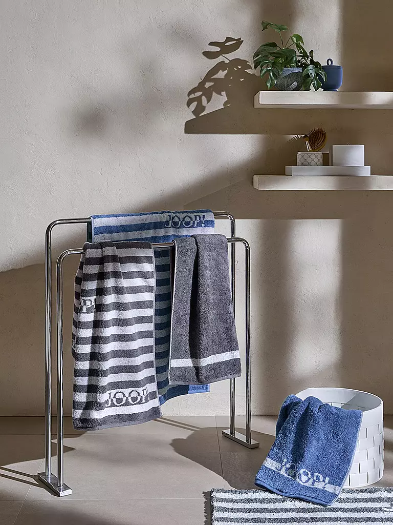 JOOP | Handtuch SPLIT STRIPES 50x100cm Ocean | dunkelblau