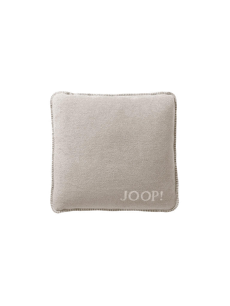 JOOP | Kissenhülle "Uni Doubleface" 50x50cm (Ecru-Feder) | creme