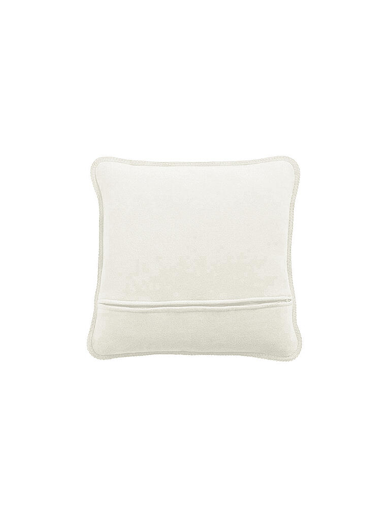 JOOP | Kissenhülle "Uni Doubleface" 50x50cm (Ecru-Feder) | creme