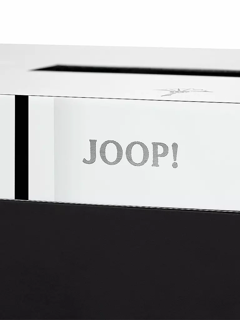 JOOP | Kleenexbox Chromeline Black 23x12cm | silber