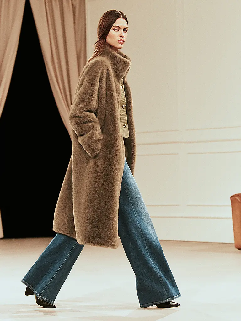 JOOP | Mantel in Felloptik CIM | Braun